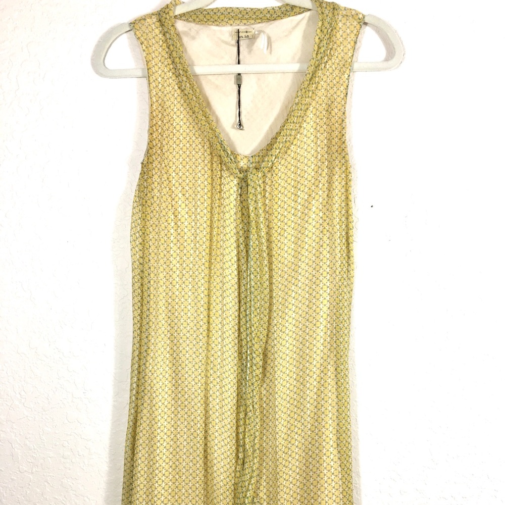 Max Studio Sleeveless Tie Front 100% Silk Dress. - Picture 3 of 5